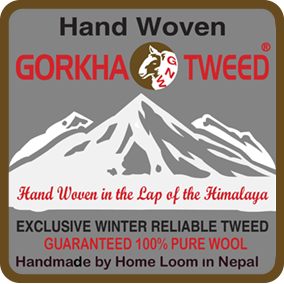 Gorkha GNW Tweed, Exclusive Winter Reliable Tweed, Hand Made by Hand Loom in Nepal