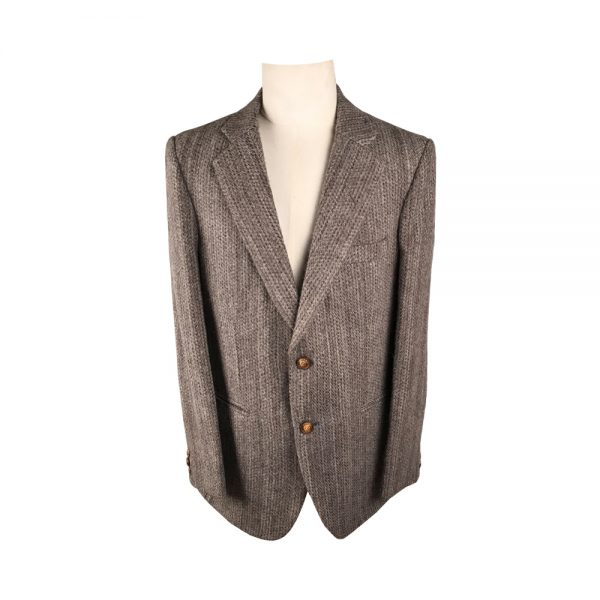 Men’s Coat – Natural Woven Felted